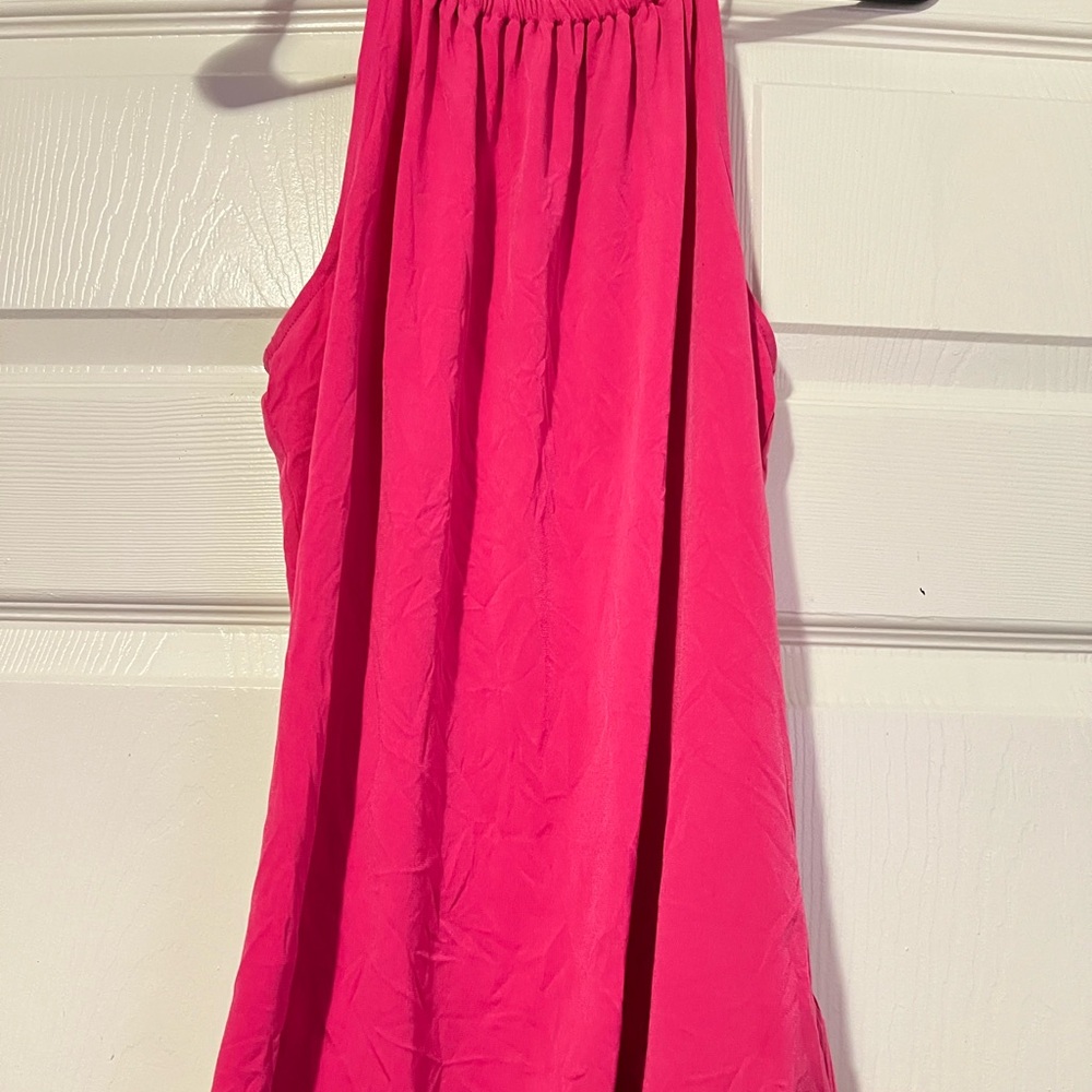 Women's Pink Sleeveless Top